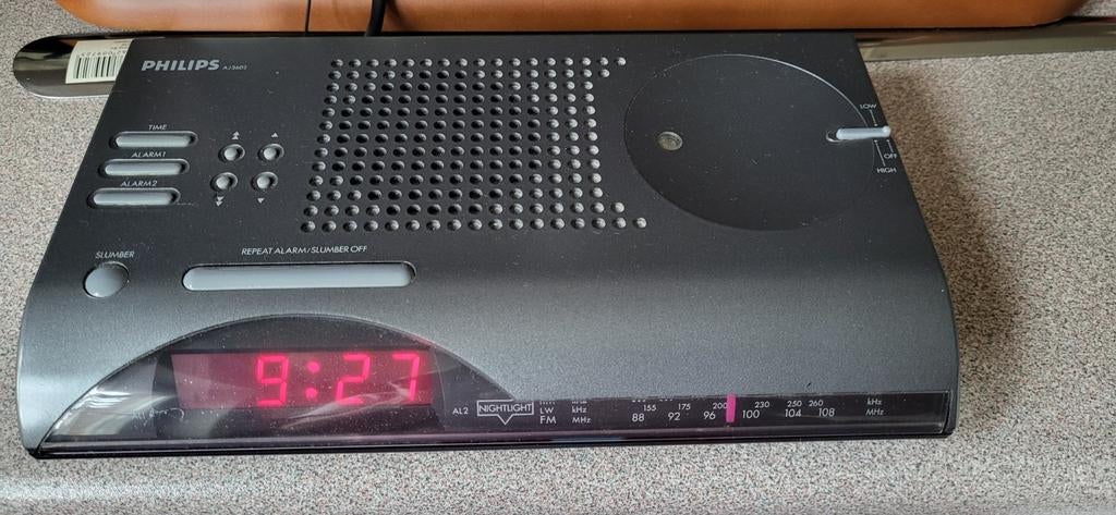 Philips wekker radio., Ophalen of Verzenden, Gebruikt