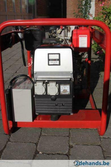 TE HUUR 5000 watt diesel generator/aggregaat/stroomgroep, Doe-het-zelf en Bouw, Ophalen, Gebruikt, Elektrisch startend, Dieselolie