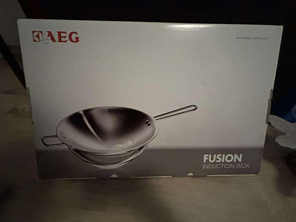 Wok en inox pour taque à induction, Enlèvement, Comme neuf