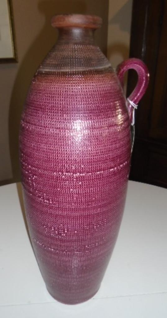LATINA VAAS /FLES GROOT HOOG 52 CM DIA 19 CM (1) NIEUW, Poterie ou Porcelaine, Enlèvement, 50 à 75 cm, Neuf
