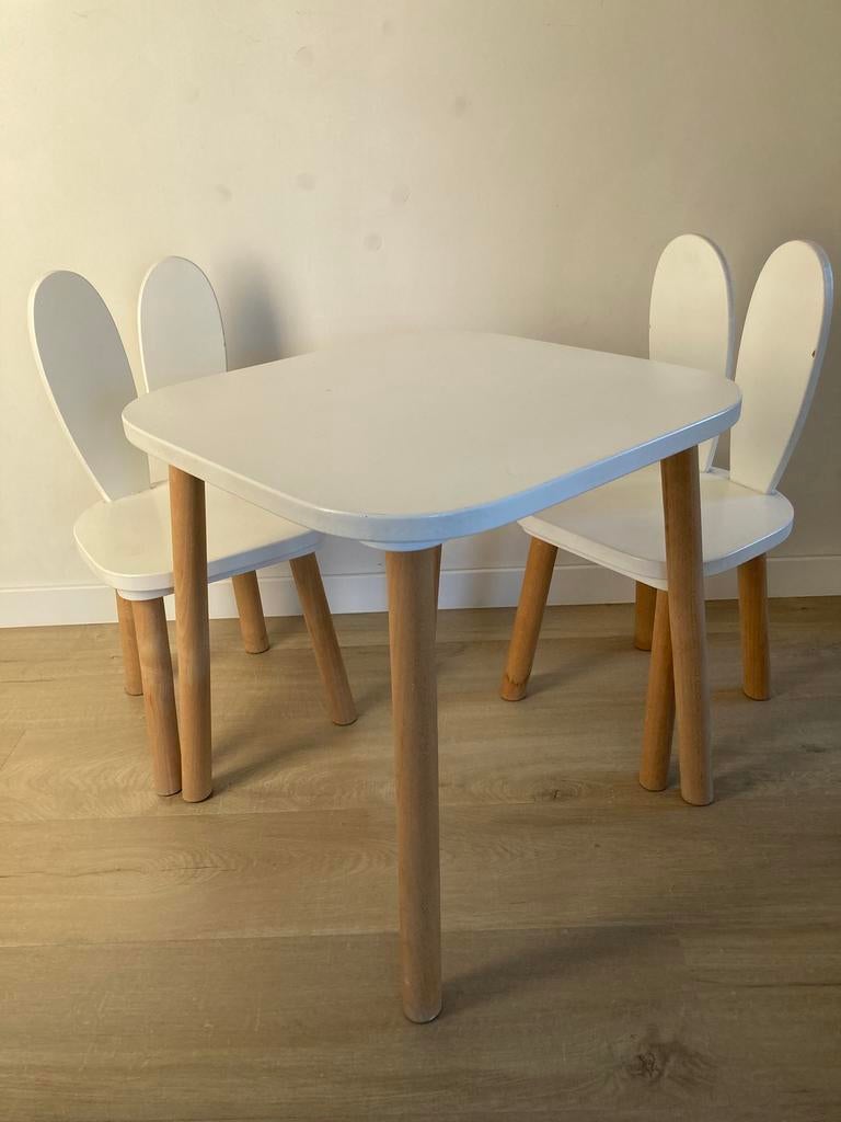 Konijnenstoeltjes met tafeltje, Enlèvement, Utilisé, Table(s) et Chaise(s)