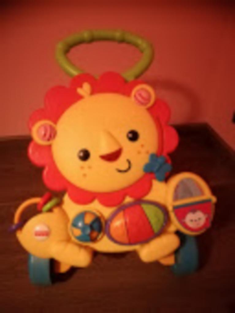 Loopwagentje leeuw met muziek, Kinderen en Baby's, Ophalen, Zo goed als nieuw, Overige typen, Met licht