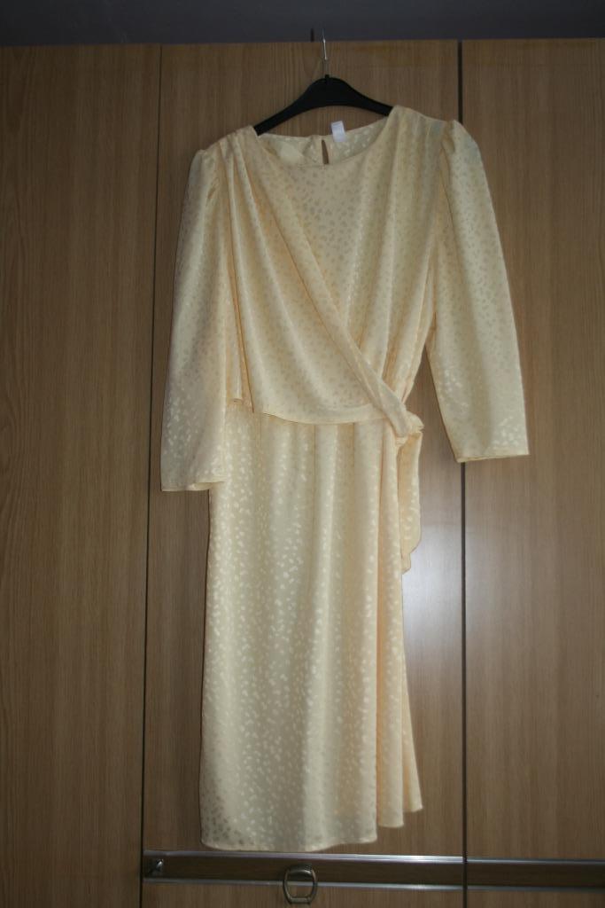 robe dame, Taille 46/48 (XL) ou plus grande, Jaune, Comme neuf, Enlèvement
