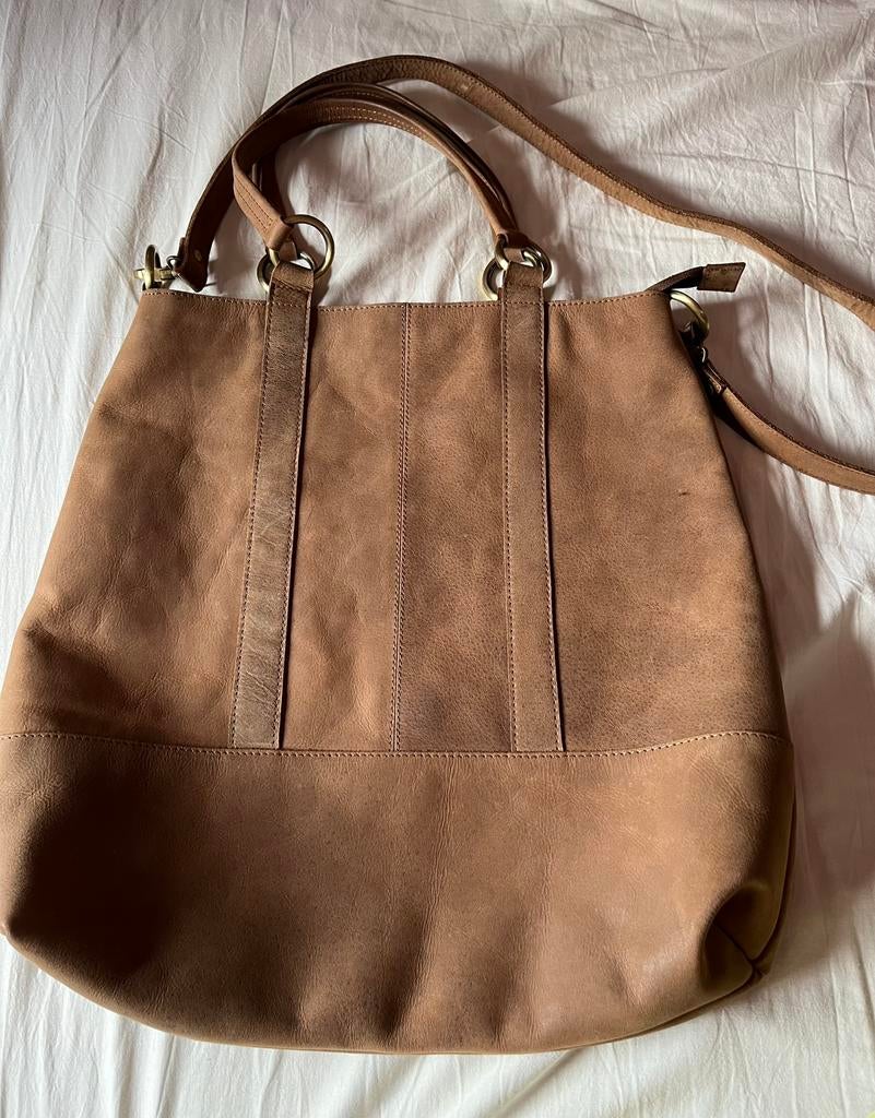 Sac à provisions en cuir New Fair Green, Enlèvement ou Envoi, Neuf, Beige, Shopper