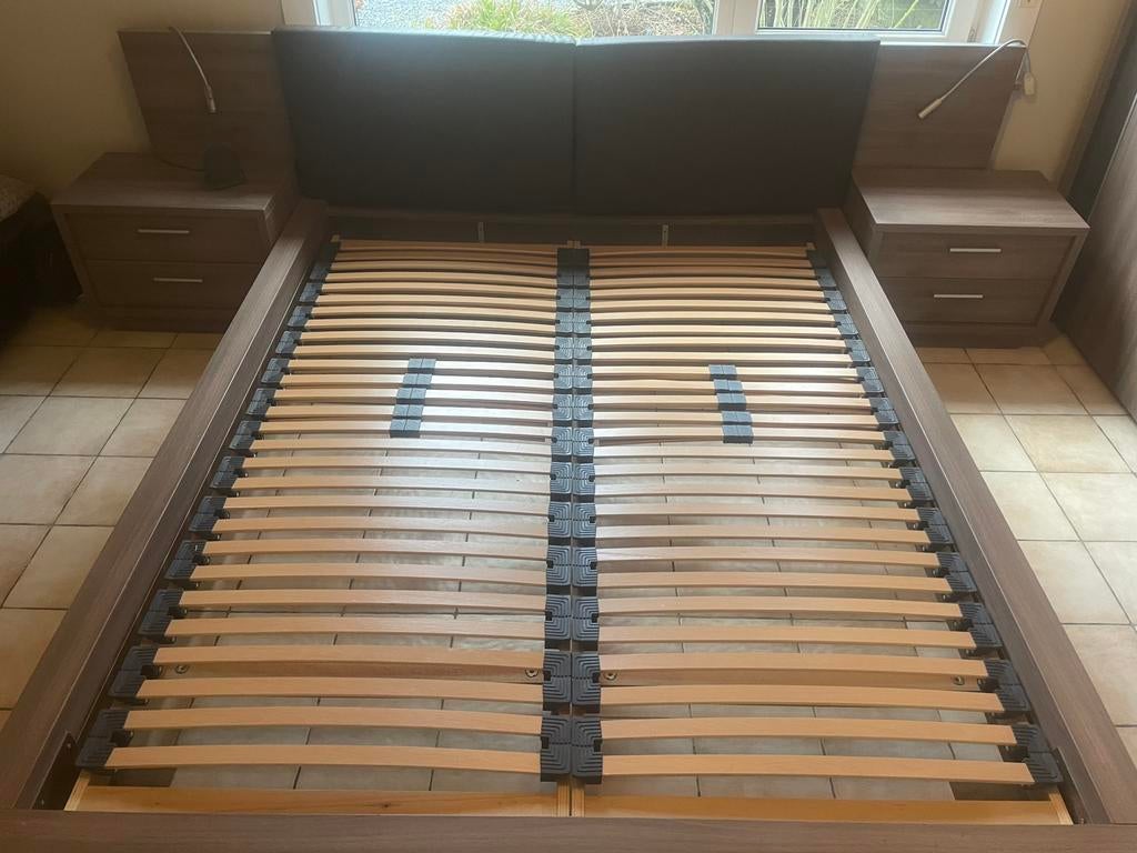 2 persoonsbed gratis, Ophalen, Tweepersoons, Zo goed als nieuw, 180 cm