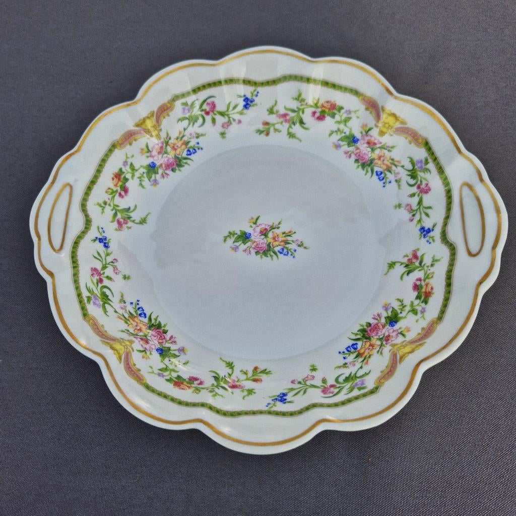 Limoges - petit bol/bol décoré de fleurs, Enlèvement ou Envoi