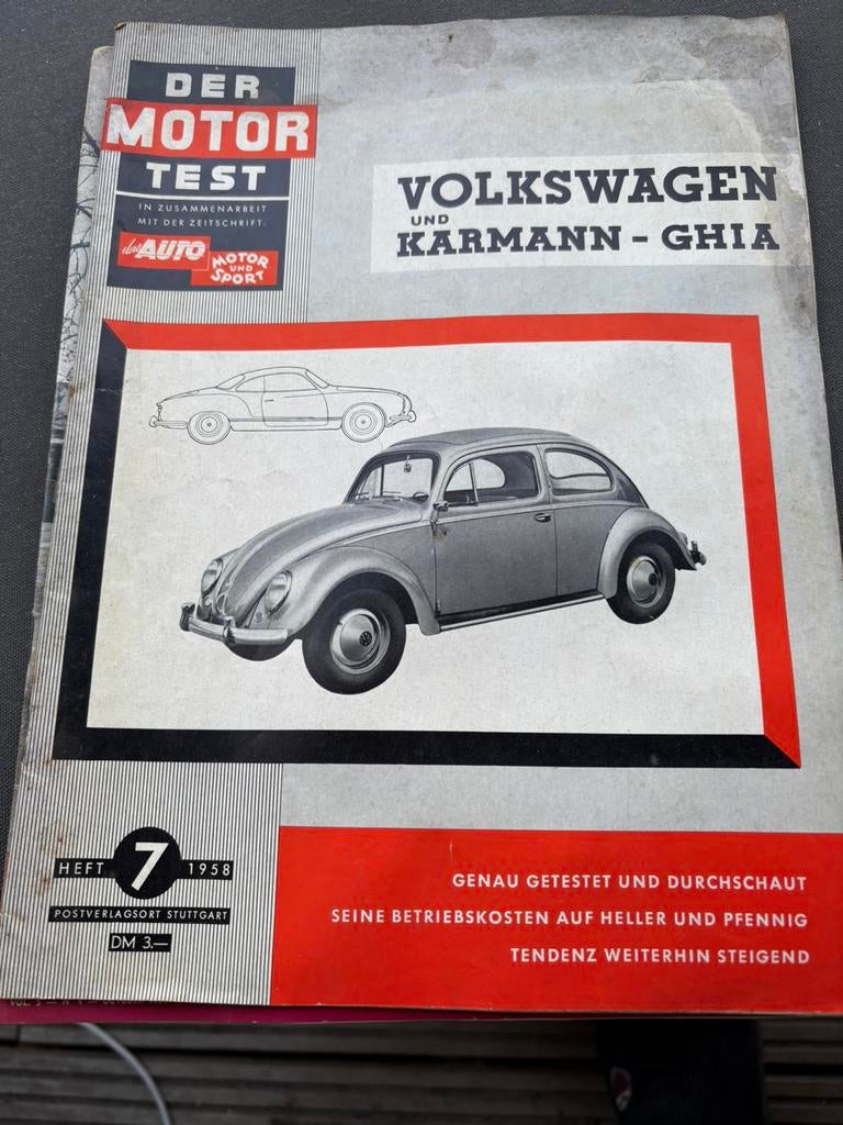 Uitgave Der Motortest via Auto, Motor und Sport, Ophalen of Verzenden, Volkswagen
