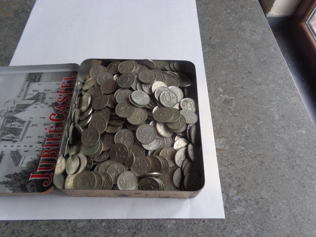 Groot lot munten van 25 cent België Boudewijn, Ophalen