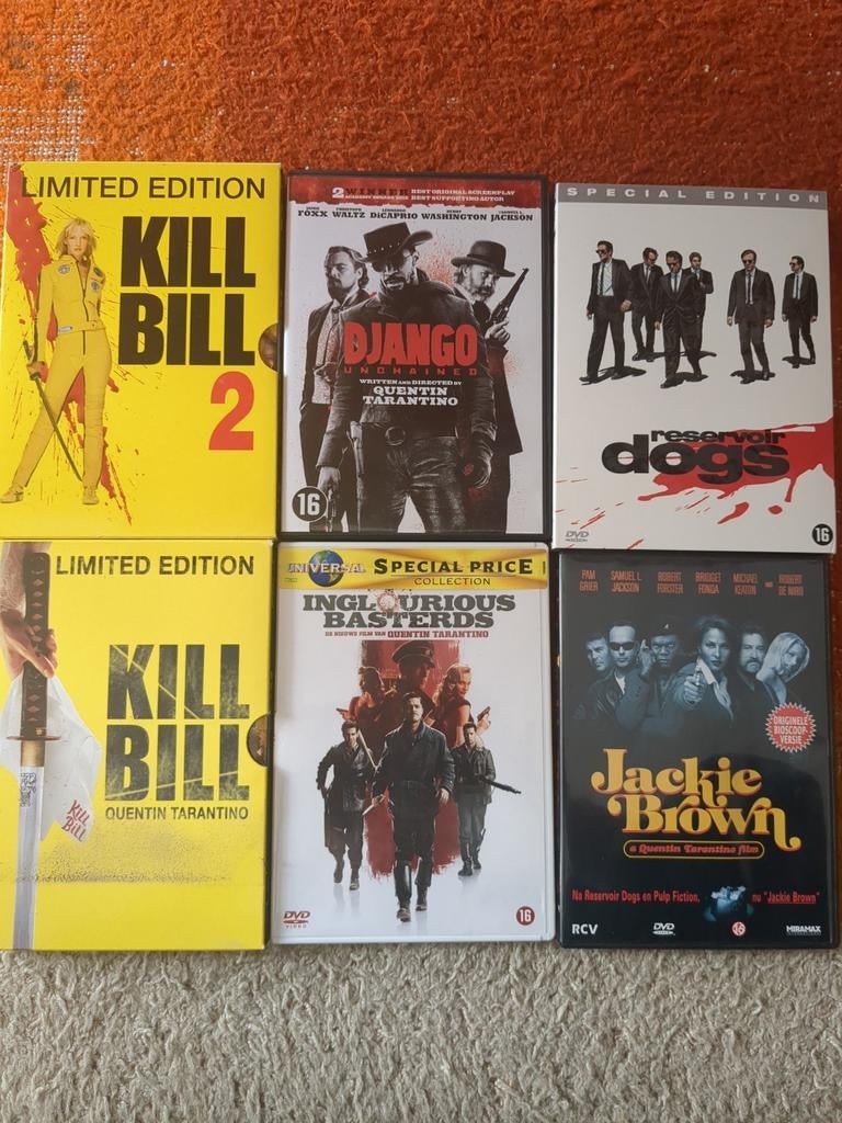 6 dvd Quentin Tarantino voor 5 euro, Cd's en Dvd's, Ophalen of Verzenden