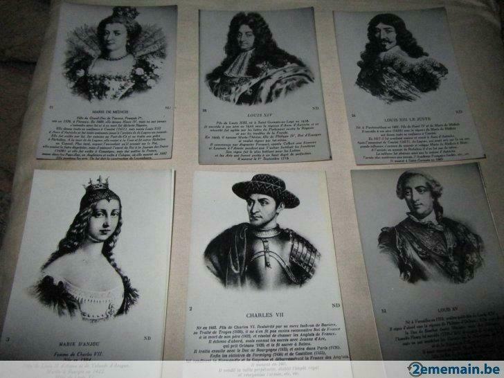 Cartes 11 Roi et Reines Français, Collections