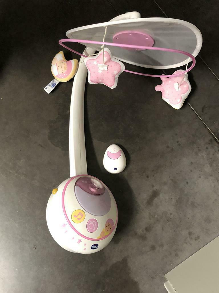 Mobile double projection first dreams rose Chicco, Comme neuf, Mobile