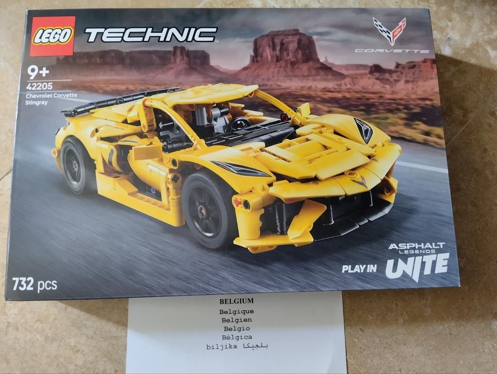 Lego 42205 Technic Chevrolet Corvette Stinray, Kinderen en Baby's, Speelgoed | Duplo en Lego, Verzenden, Nieuw, Complete set, Lego