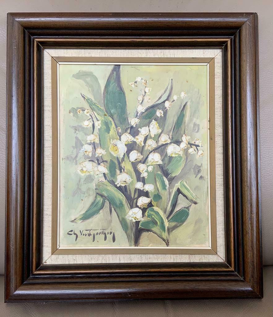 Schilderij met meiklokjes, Ophalen