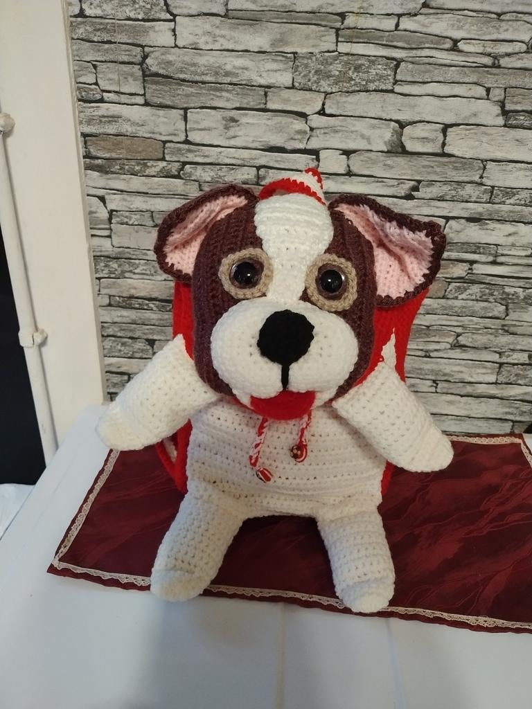 Kleuter rugzakje hond, Ophalen of Verzenden, Nieuw, Haken, Wol of Garen