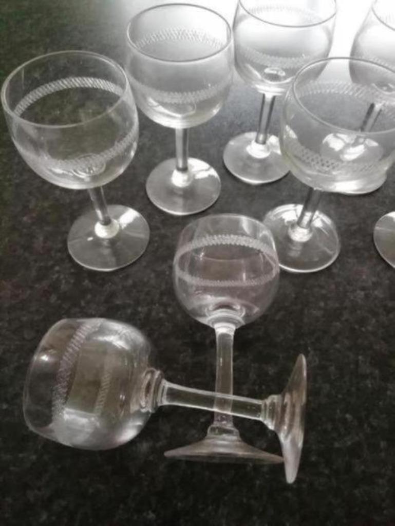 8 borrelglaasjes, Antiek en Kunst, Ophalen