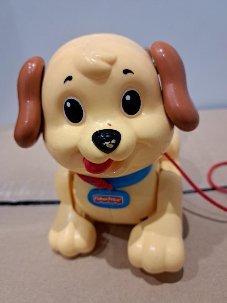 Speelgoed hondje met trekkoord, Ophalen, Gebruikt, Duw- of Trekspeelgoed