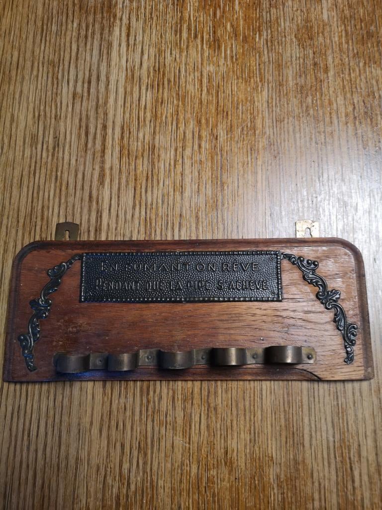 Houten houder voor pijpen, Antiek en Kunst, Ophalen of Verzenden