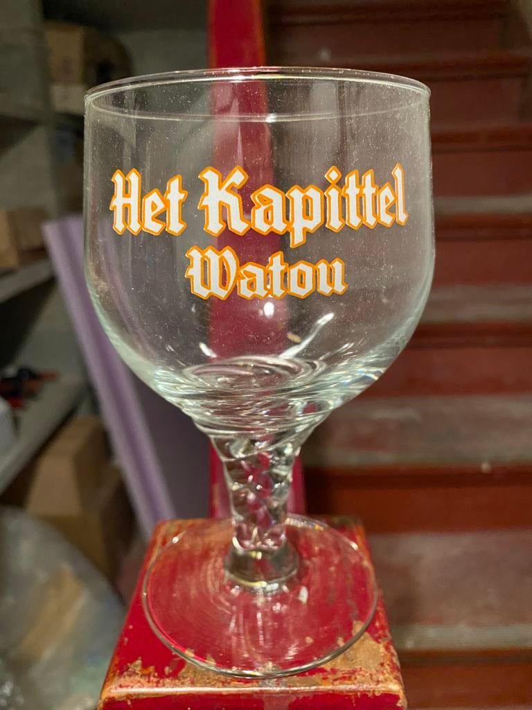 Verre à bière Het Kapittel Watou, Collections, Marques de bière, Utilisé, Verre ou Verres, Enlèvement ou Envoi
