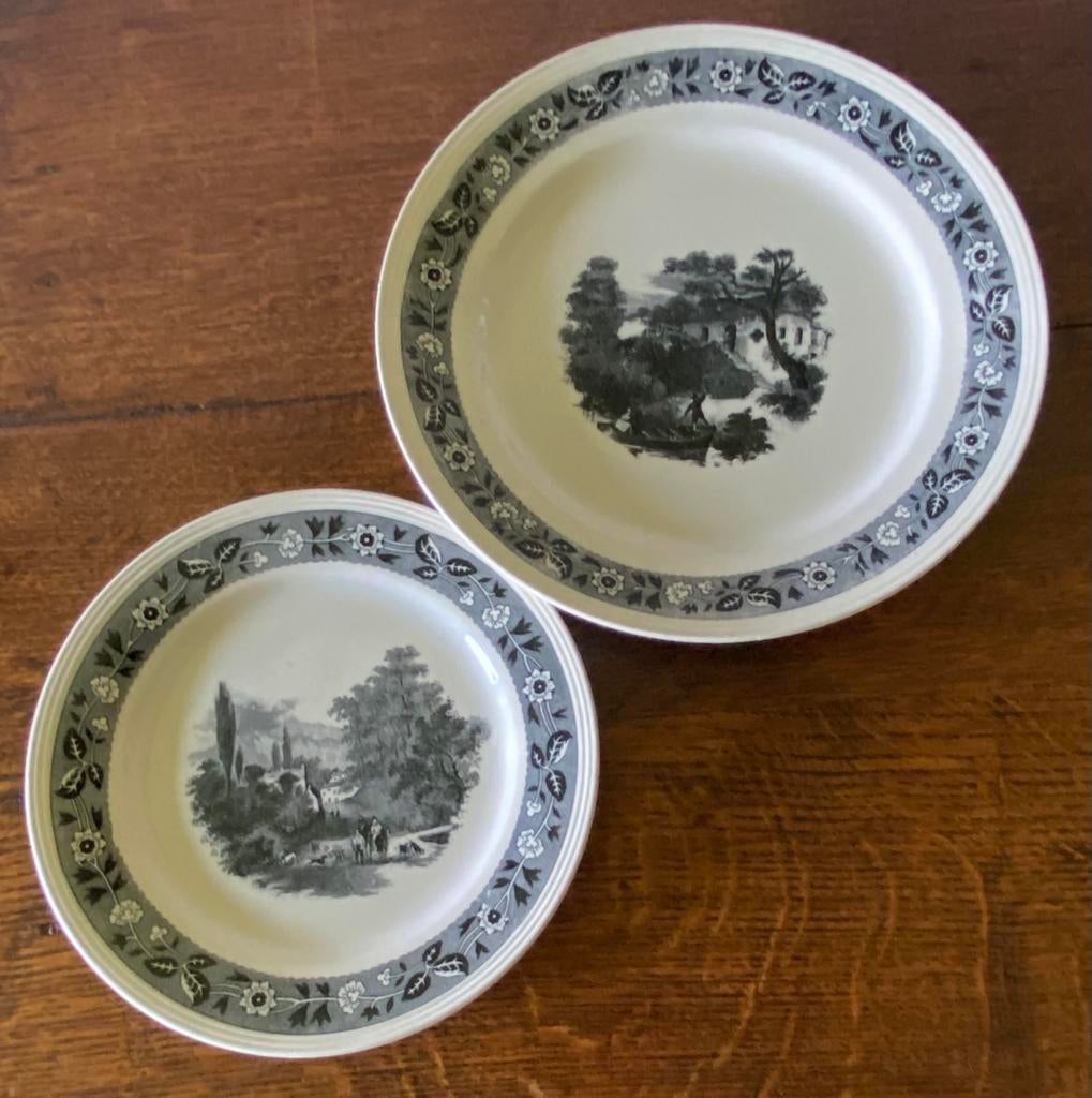 2 anciennes assiettes BOCH Frères La Louvière