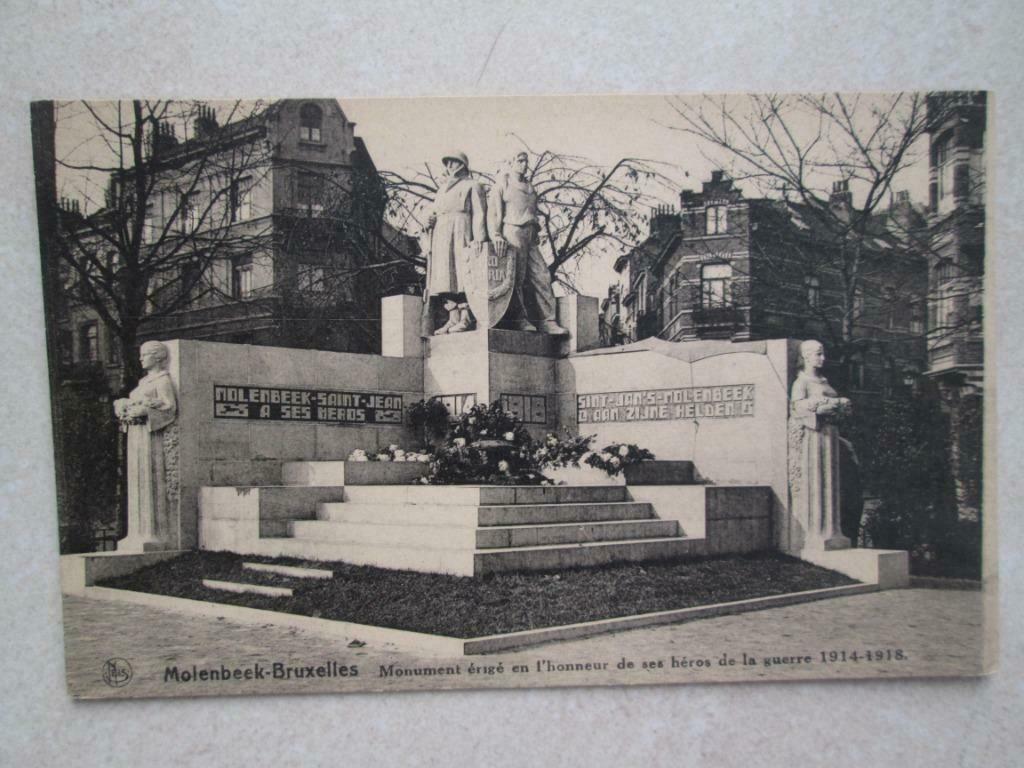 oude postkaart Molenbeek, Verzenden