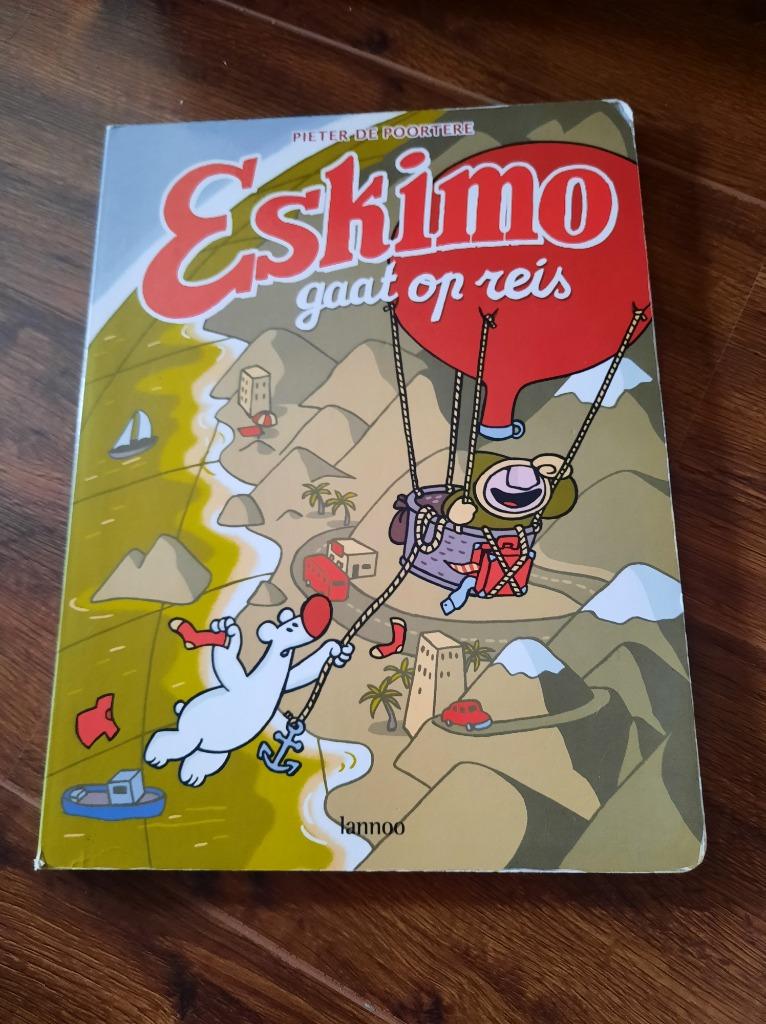 Groot boek 'Eskimo gaat op reis', Ophalen of Verzenden, Gelezen, Pieter De Poortere, Fictie algemeen