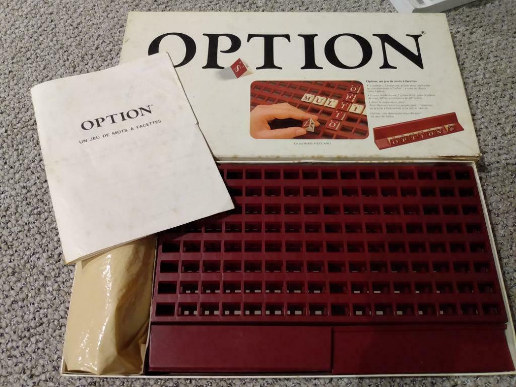Jeu de société - Option, 1 ou 2 joueurs, Enlèvement, Utilisé