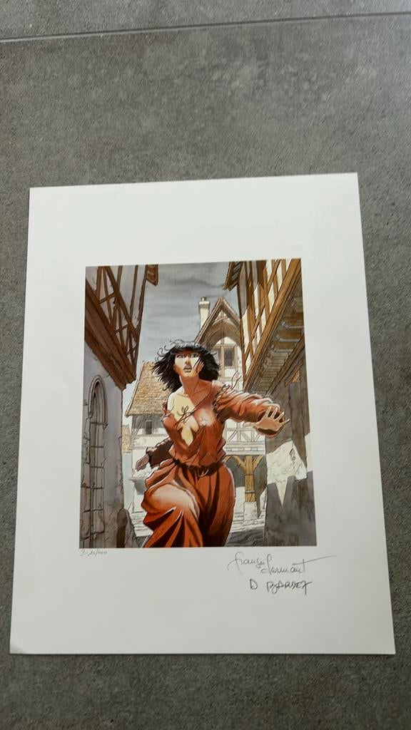 Prent Malefosse Bardet en Dermaut genummerd gesigneerd, Ophalen of Verzenden, Nieuw