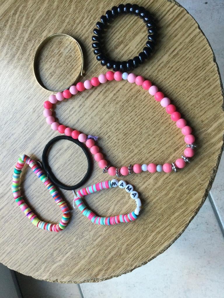 SET: KINDERSIERADEN+GRATIS PUZZEL, Ophalen of Verzenden, Gebruikt, Overige kleuren, Armband