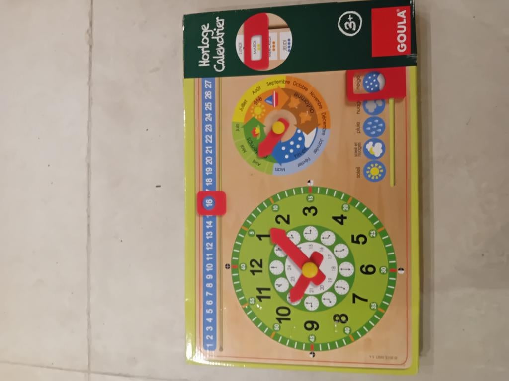 Horloge calendrier Goula, Enlèvement ou Envoi, Comme neuf