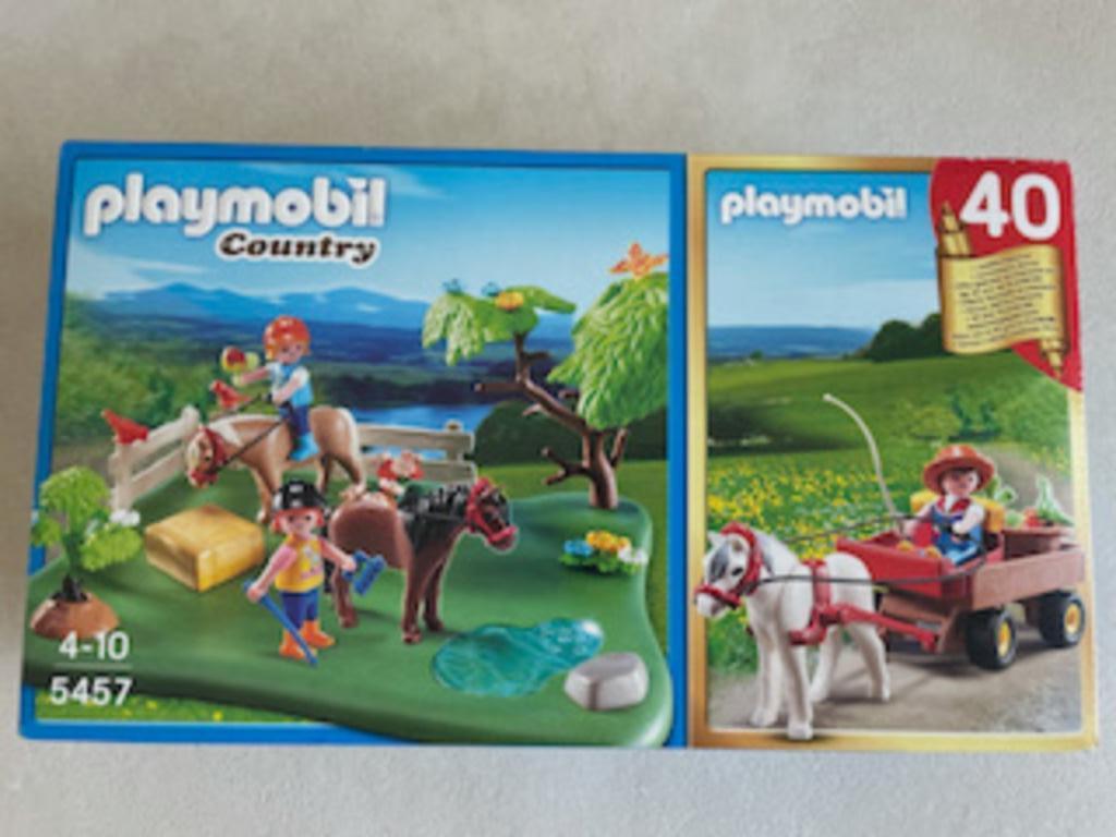 Playmobil 5457 - Ruiters met pony's en karren, Ophalen of Verzenden, Zo goed als nieuw, Mobiel