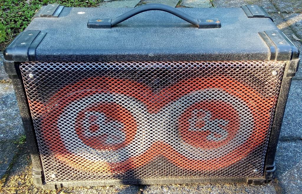 Stereo luidsprekerbox. 100 W max., Gebruikt, 60 tot 120 watt, Front, Rear of Stereo speakers, Ophalen