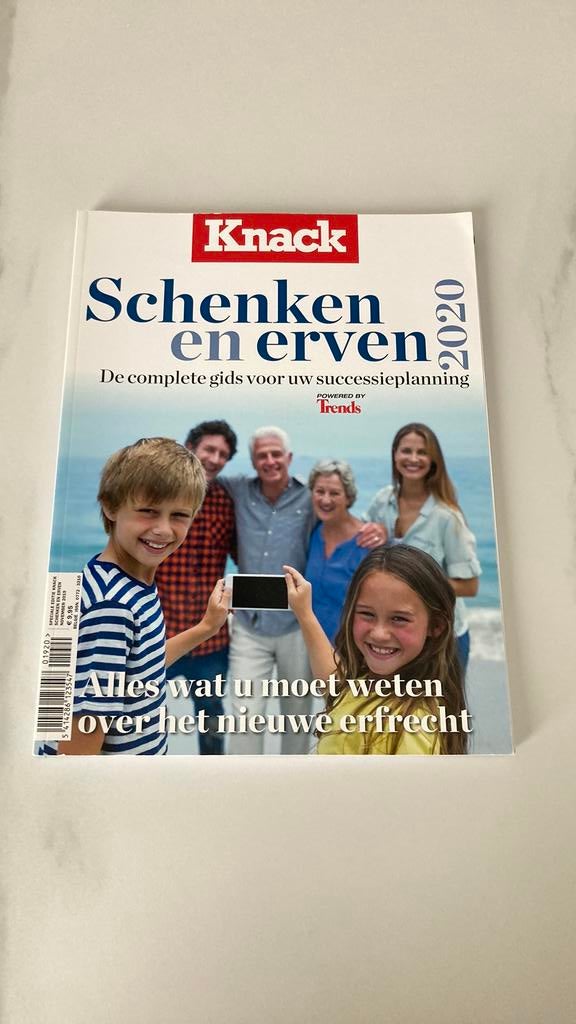 Schenken en erven 2020 knack, Boeken, Tijdschriften en Kranten, Ophalen, Zo goed als nieuw