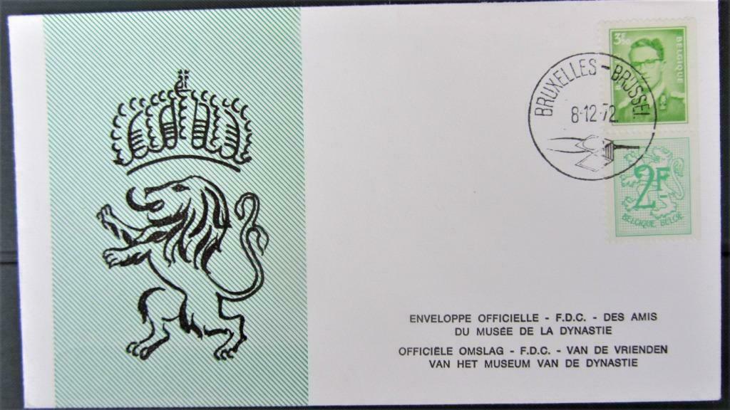 FDC BELGIË- NR. 1658d KONING BOUDEWIJN (ZELDZAAM)., Enlèvement ou Envoi, Affranchi, Dynastie