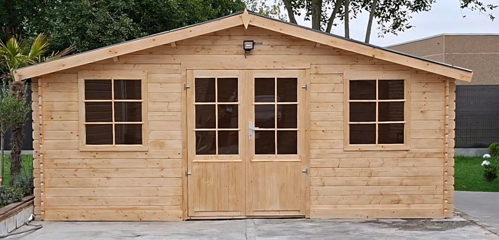 Chalet abri en bois 18m2 ou 16m2 neuf, Enlèvement, Neuf, Bois, Abri de jardin