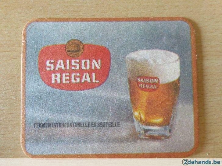 1 oud bierviltje Saison Regal brouwerij Du Bocq Purnode, Ophalen of Verzenden, Gebruikt
