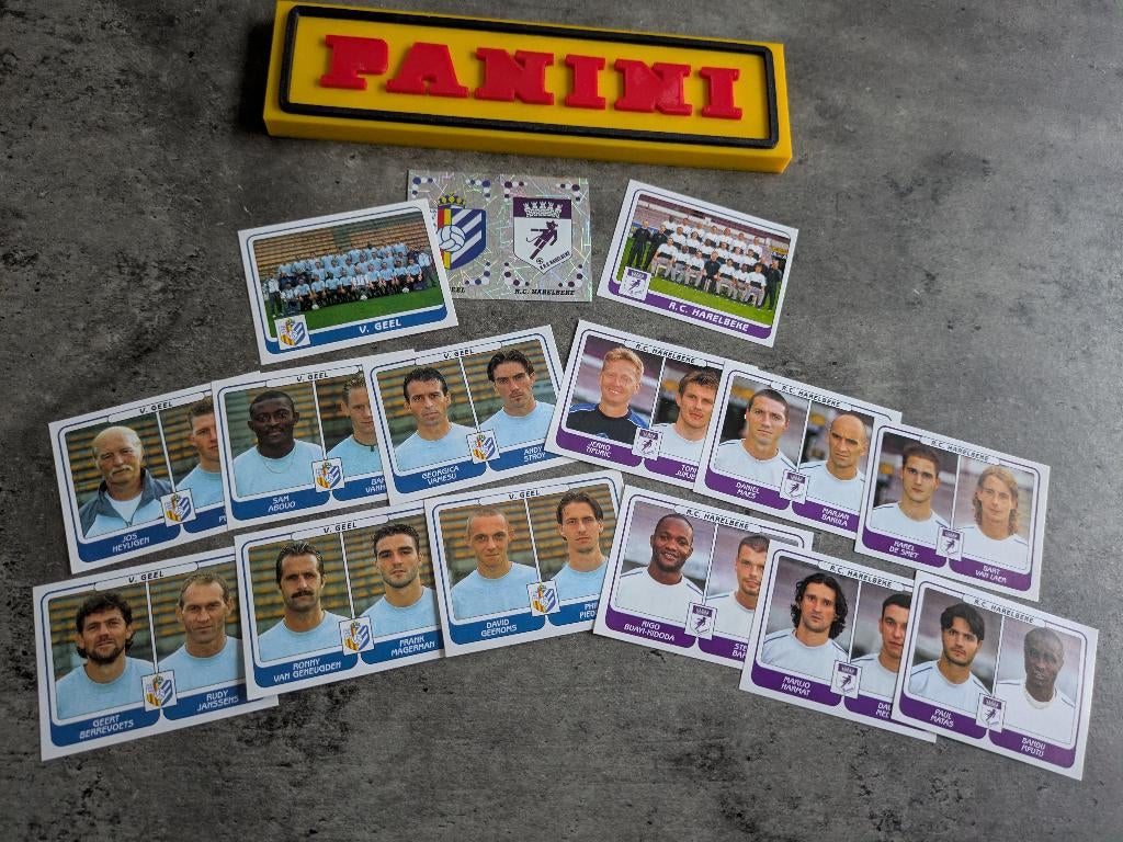 PANINI STICKERS 15X FOOTBALL 2002 V.GEEL/HARELBEKE, Verzenden, Nieuw