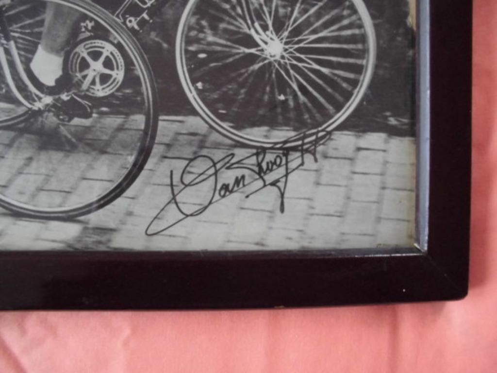 Photo originale de Van Looy et Van Steenbergen à vélo 1960/1, Enlèvement ou Envoi, Utilisé, Autres types