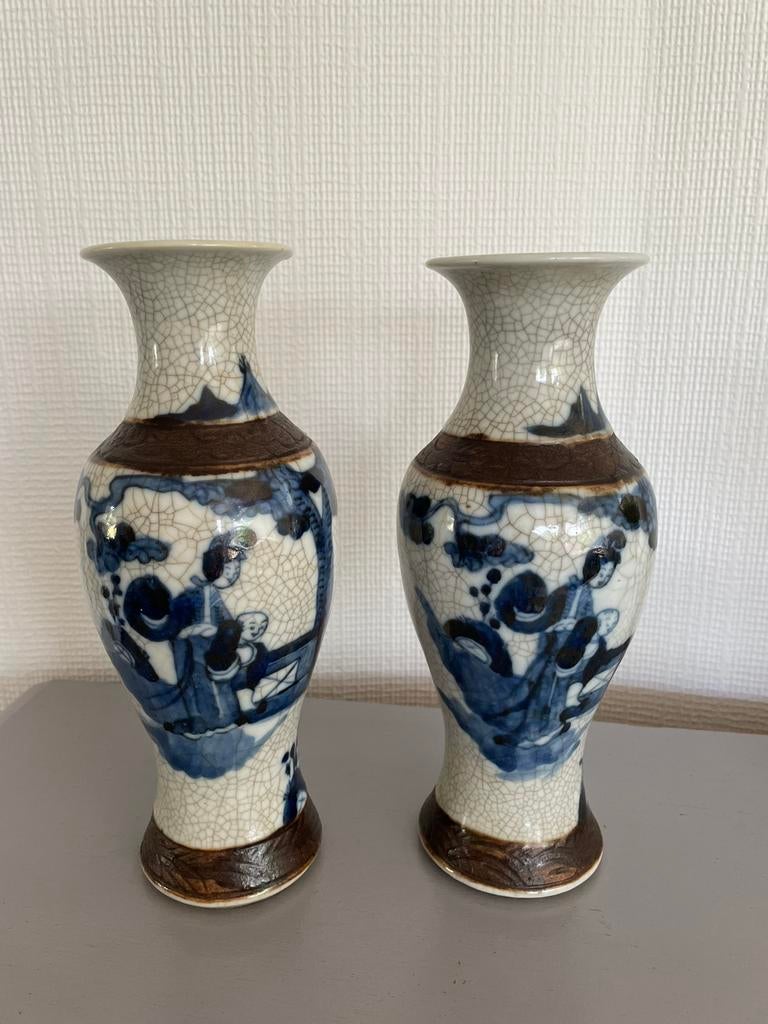 Paar oude Chinese vazen, Antiek en Kunst