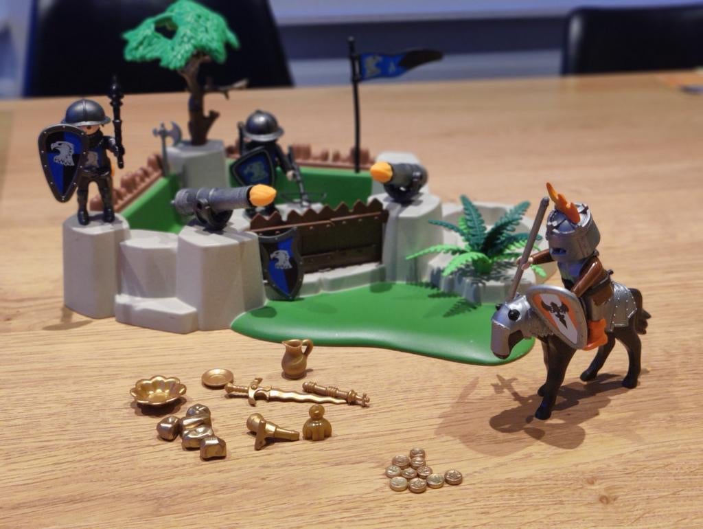 Playmobil knights 4014 superset ridders en schat, Ophalen of Verzenden, Gebruikt