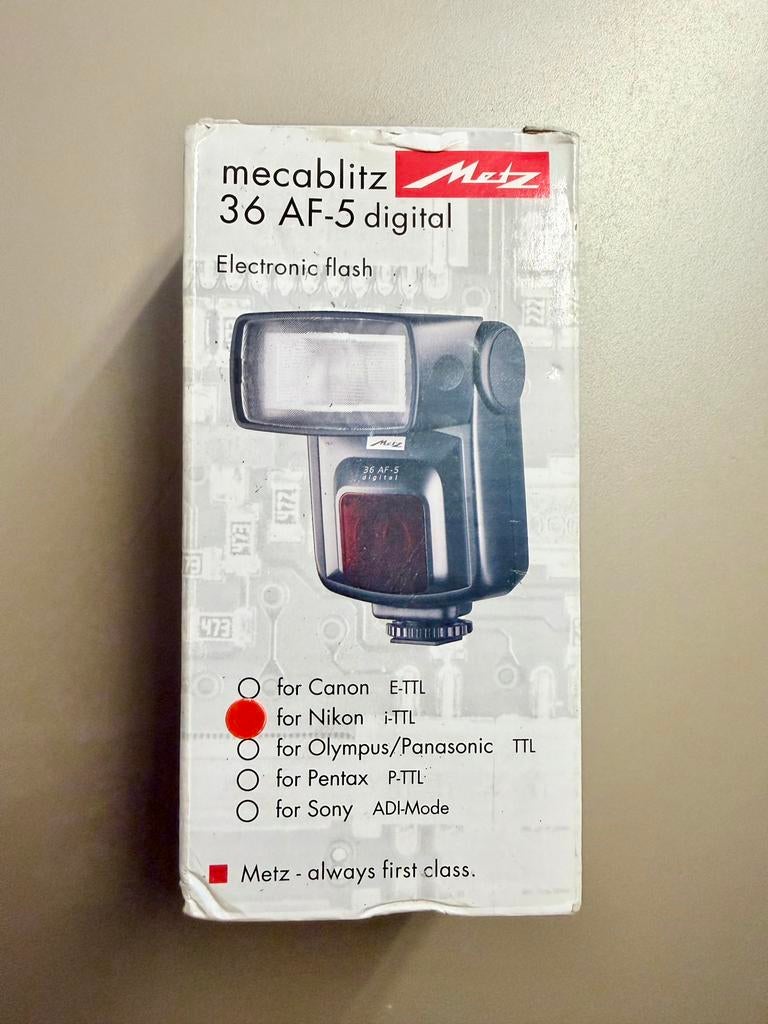 Metz Mecablitz 36 AF-5 Nikon, Ophalen of Verzenden, Zo goed als nieuw