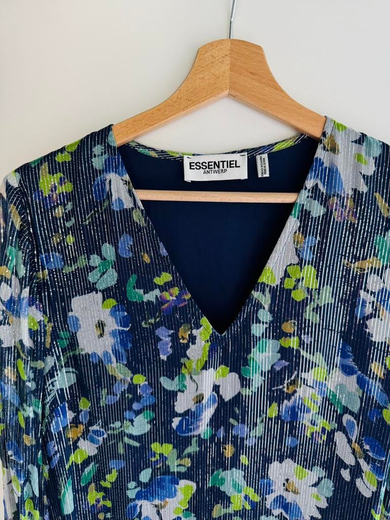 Donkerblauw kleedje Essentiel Antwerp, Ophalen of Verzenden, Zo goed als nieuw, Maat 38/40 (M)