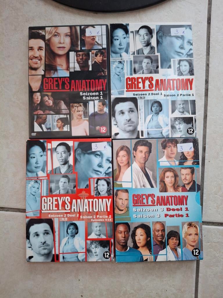 Grey's anatomy aan 3 euro per box, Ophalen of Verzenden