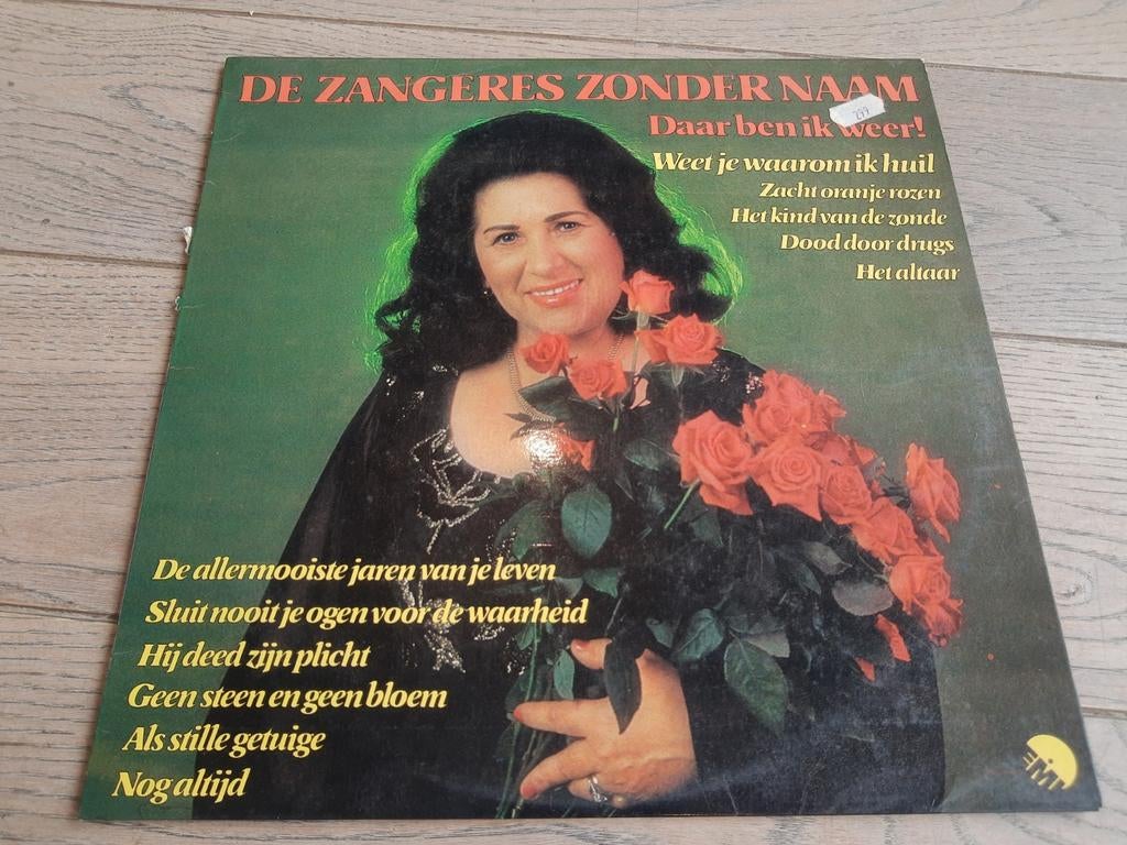 Lp : Zangeres zonder naam - daar ben ik weer, Cd's en Dvd's, Ophalen of Verzenden, Zo goed als nieuw