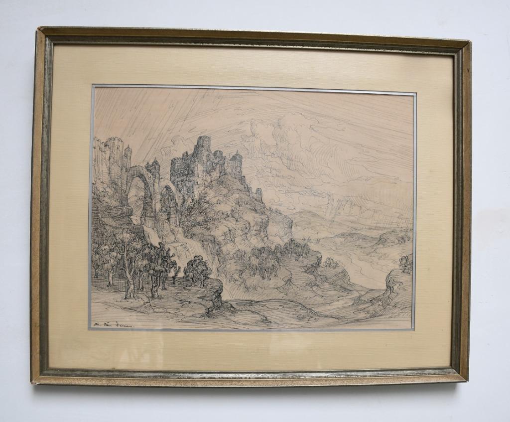 Edmond Van Dooren. Tekening., Ophalen
