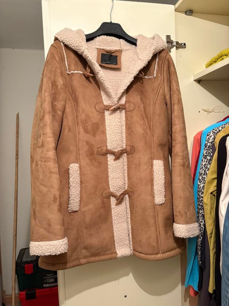 Mooie camel duffelcoat van Vero Moda (M)., Ophalen, Zo goed als nieuw, Maat 38/40 (M), Bruin
