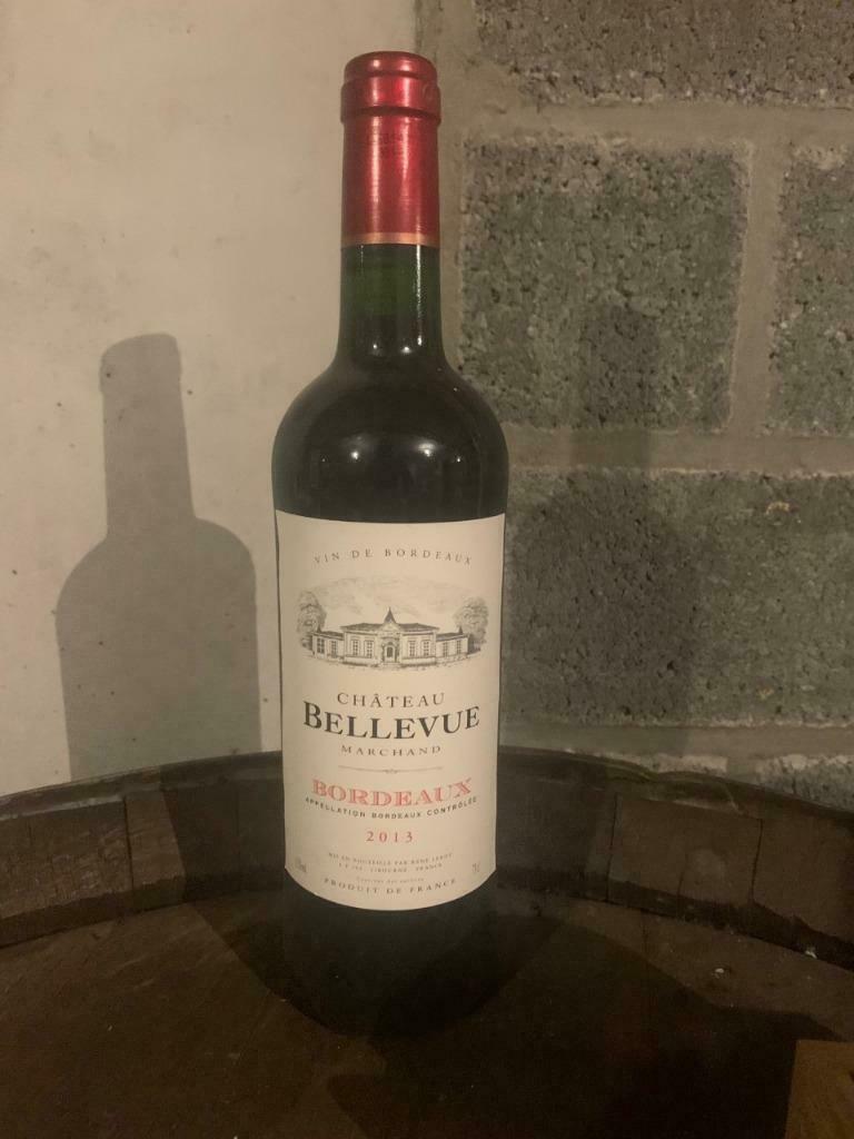 Rode Wijn: Château Bellevue Marchand Bordeaux 2013, Verzamelen, Ophalen, Frankrijk, Nieuw, Rode wijn