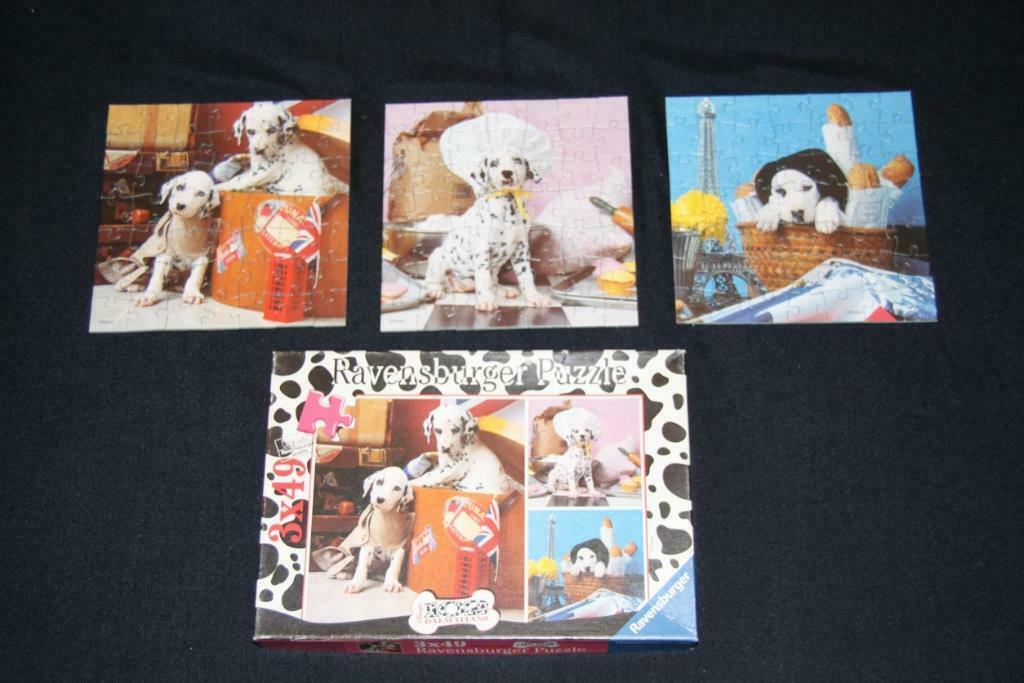 Puzzle de Dalmatien 3 x 49 pièces, à partir de 3 ans, Enlèvement ou Envoi, 10 à 50 pièces, Utilisé, 2 à 4 ans