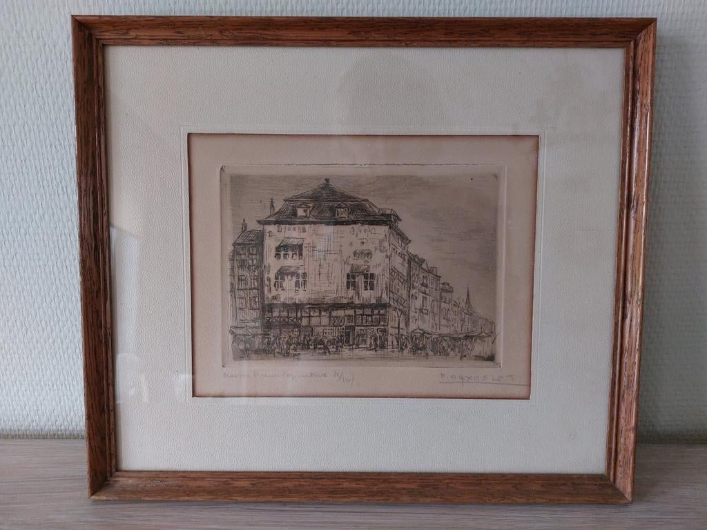 Gravure de Paul Daxhelet, Enlèvement ou Envoi
