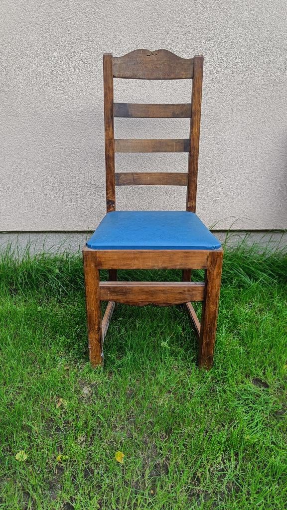 stoel, Huis en Inrichting, Ophalen, Gebruikt, Blauw, Eén