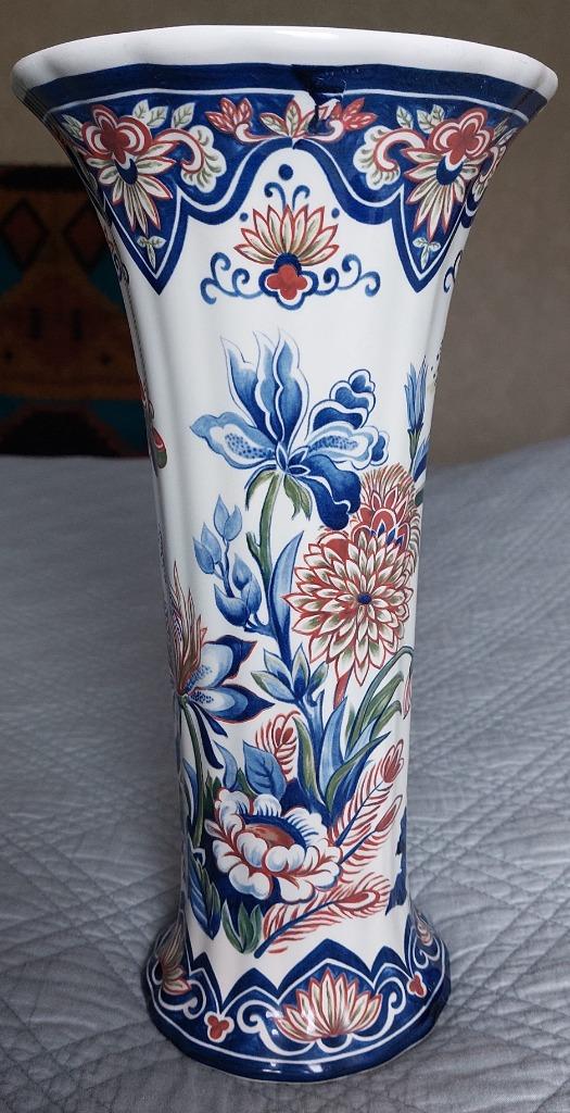 vase trompette faïence Vieux Rhodes Boch, Ophalen of Verzenden